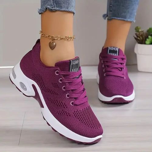 Plus Size Breathable Running Shoes for Women 2025 Fashion Air Cushion Platform Sneakers Woman Lightweight Casual Sports Shoes