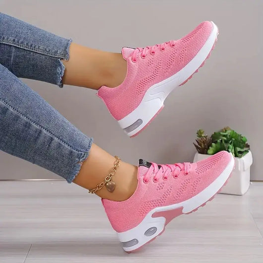 Plus Size Breathable Running Shoes for Women 2025 Fashion Air Cushion Platform Sneakers Woman Lightweight Casual Sports Shoes