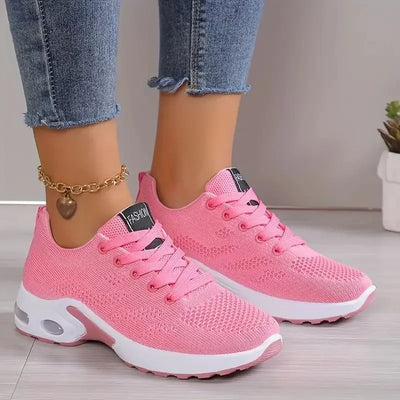 Plus Size Breathable Running Shoes for Women 2025 Fashion Air Cushion Platform Sneakers Woman Lightweight Casual Sports Shoes