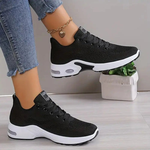 Plus Size Breathable Running Shoes for Women 2025 Fashion Air Cushion Platform Sneakers Woman Lightweight Casual Sports Shoes