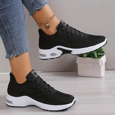 Plus Size Breathable Running Shoes for Women 2025 Fashion Air Cushion Platform Sneakers Woman Lightweight Casual Sports Shoes