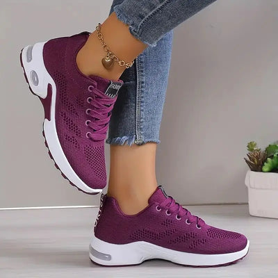 Plus Size Breathable Running Shoes for Women 2025 Fashion Air Cushion Platform Sneakers Woman Lightweight Casual Sports Shoes