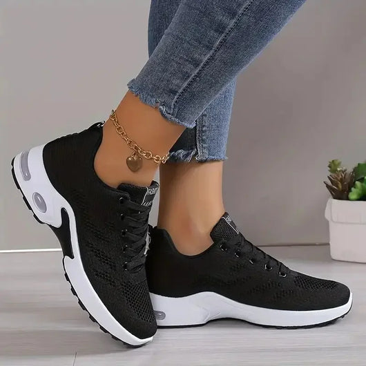Plus Size Breathable Running Shoes for Women 2025 Fashion Air Cushion Platform Sneakers Woman Lightweight Casual Sports Shoes